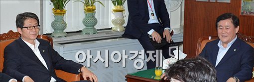 [포토]새누리당 찾아간 류길재 통일부 장관