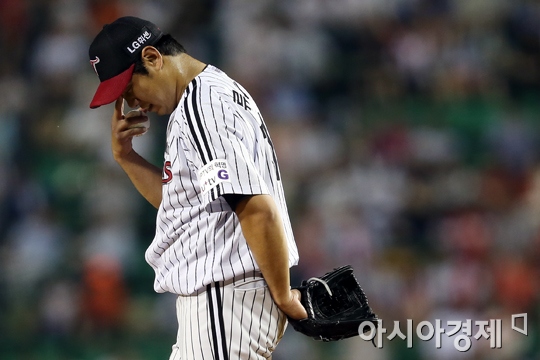 [포토] 류제국 '너무 욕심부렸나'