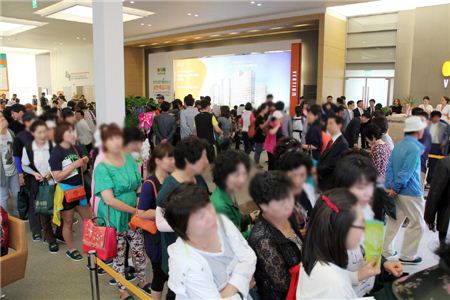 ‘오천에코신도시 호반베르디움’ 견본주택 내부 모습 / 