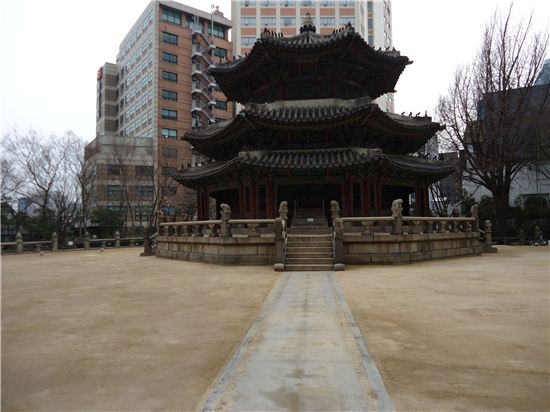 환구단 전통방식으로 복원