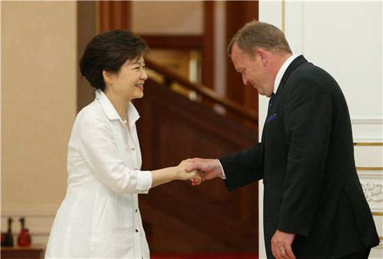 朴대통령, 라스무센 GGGI 이사회 의장 접견(종합)