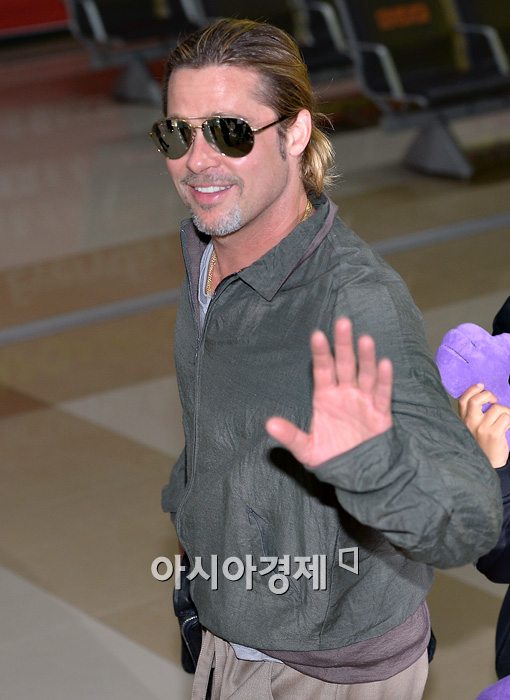 [포토]브래드피트, '월드워Z' 홍보하러 왔어요!