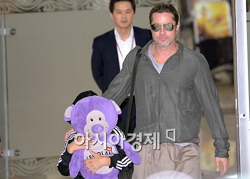 [포토]2년여 만에 한국 찾은 브래드 피트