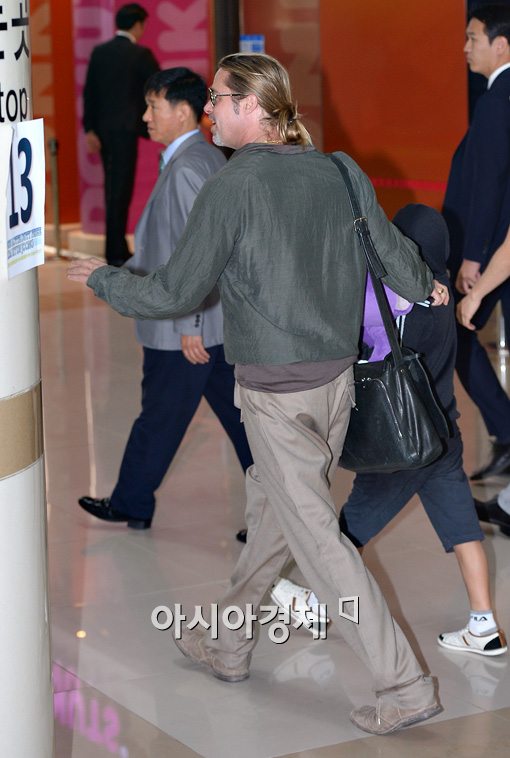 [포토]브래드 피트, 졸리 없이 나홀로 내한