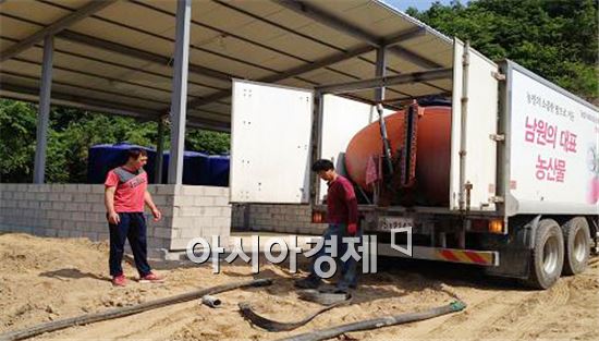 남원시, 가축분뇨 발효액비 유상판매 시작