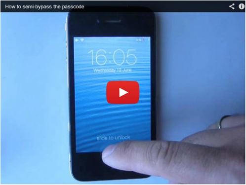 애플 iOS7, 잠금화면 보안취약점 발견