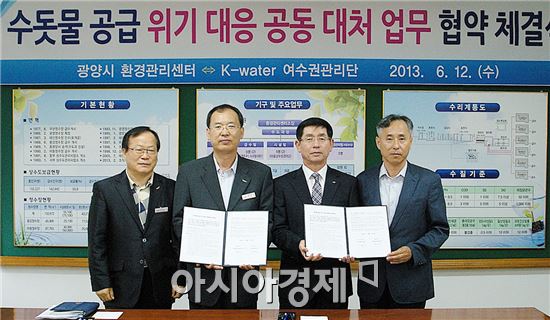 광양시 - K-water, 수돗물 공급 위기대응 공동대처 상호협력