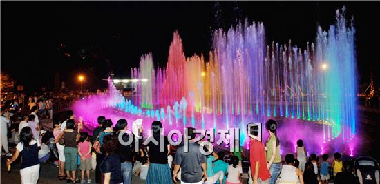 오동도 음악분수 