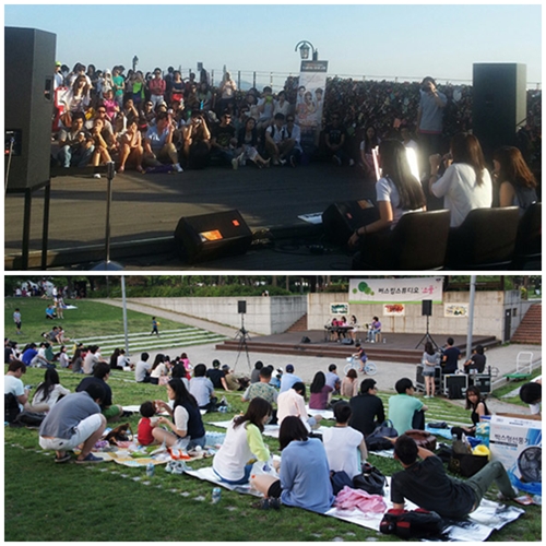 아이투아이, 팬과 '눈높이' 맞췄다… 데뷔 2주년 맞이 '야외 버스킹' 성료