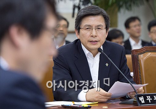 [포토]답변하는 황교안 법무부 장관