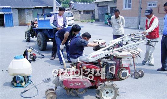 남원시, 눅눅한 장마철 농기계를 뽀송뽀송하게~~