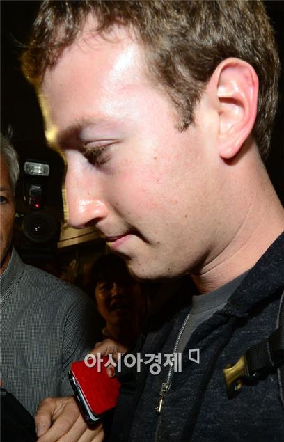 [포토]마크 저커버그 페이스북 CEO 첫 방한 