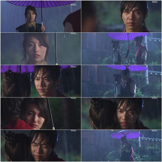 '구가의 서' 이승기 수지, 폭우 속 애틋 포옹…시청자들 '눈물'