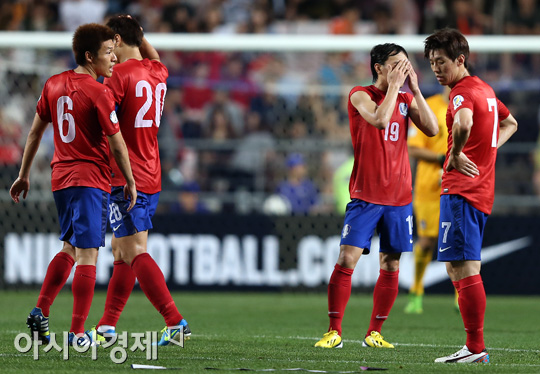 [포토] 씁쓸한 월드컵 가는 길