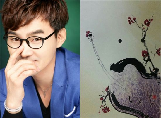 추가열, 갤러리 기획전에 수묵담채화 출품 '눈길'