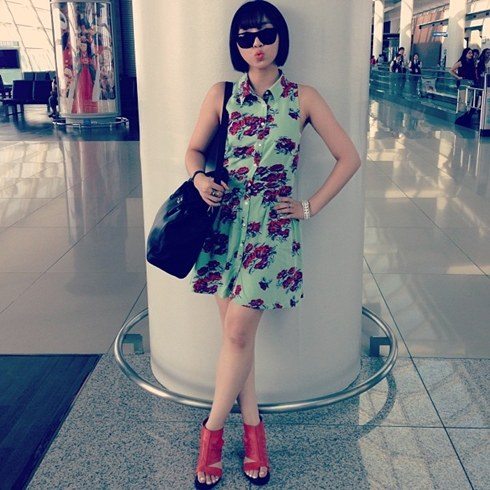 공민지, 꽃무늬 원피스로 상큼 매력 '男心 흔들'