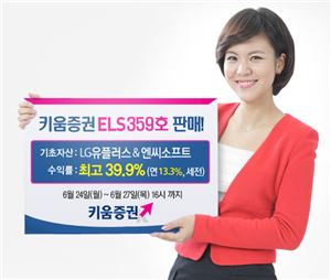 키움증권, 연 최고 13.3% 수익 ELS 359호 판매