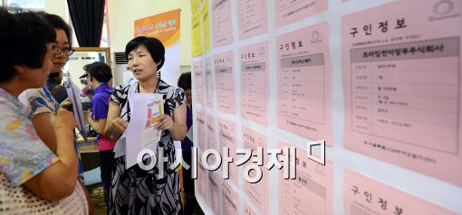 [포토]구직 상담 받는 여성들