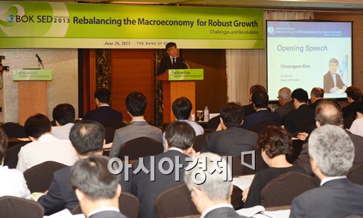 [포토]미국 출구전략에 입 연 김중수 한은총재 