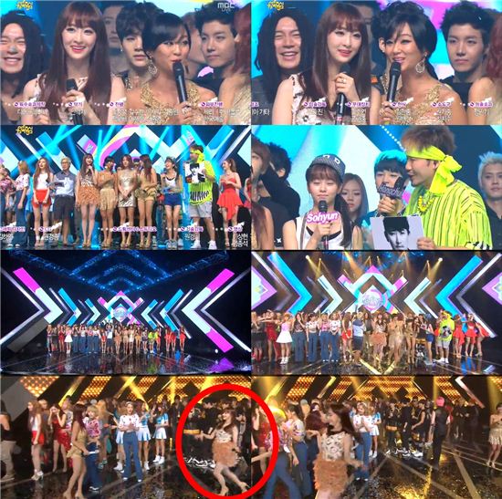 씨스타 '음악중심' 2주 연속 1위, '타조춤'으로 자축