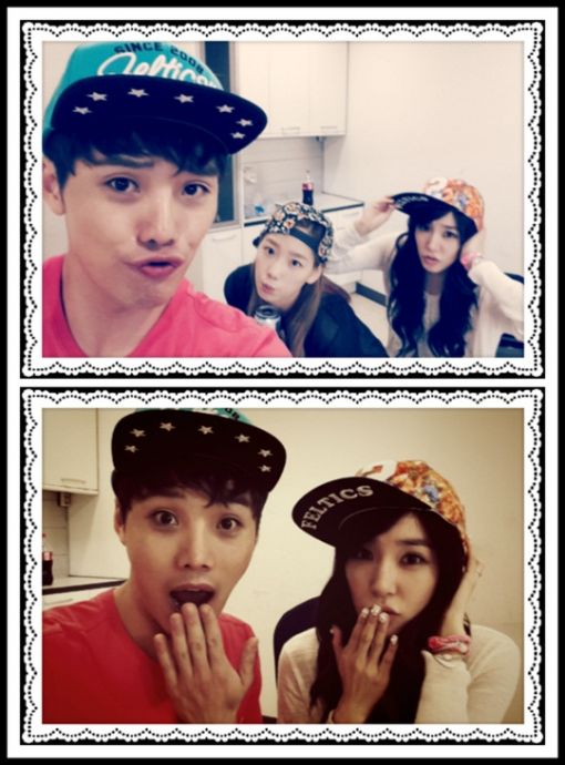 권혁수, 티파니 태연과 친분 과시…나란히 캡 모자 쓰고 찰칵