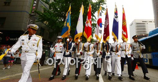 [포토]호국 퍼레이드 행렬 