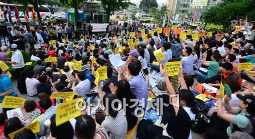 [포토]8일째 이어지는 촛불집회, 더 확산되나 