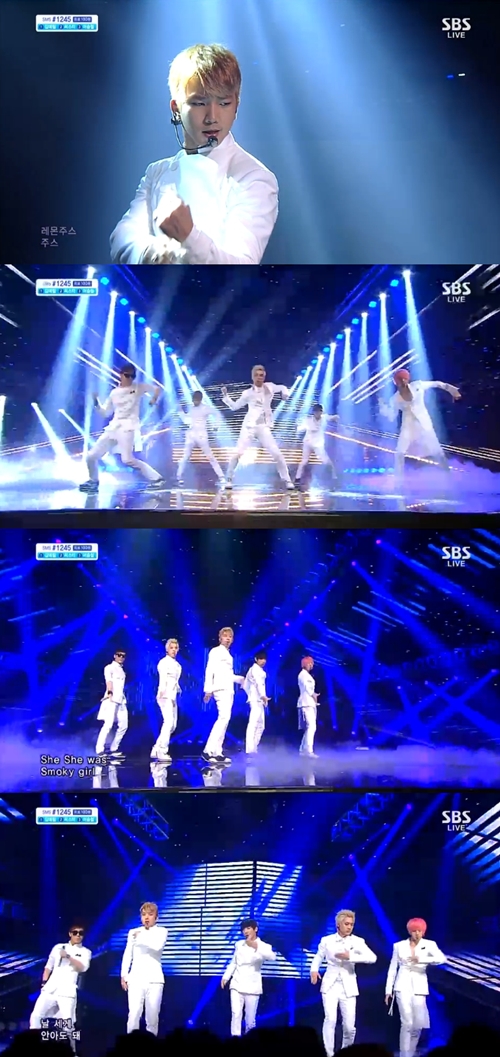 '인기가요' 엠블랙, 농염한 무대매너+섹시카리스마 발휘