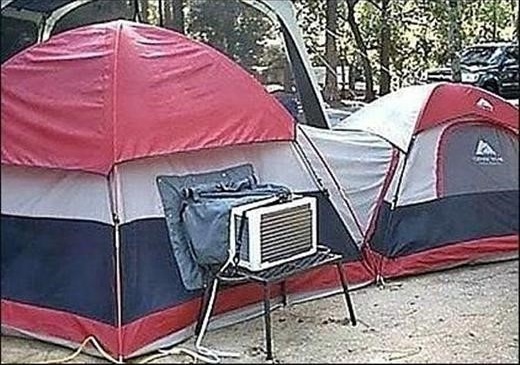 캠핑족 종결자 "산바람 보다 시원한 에어컨"