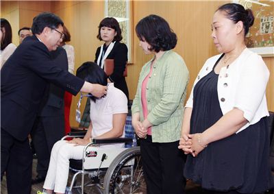 NS홈, 장애인 사업 입사식 개최