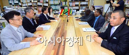 [포토]아프리카 5개 장·차관 면담