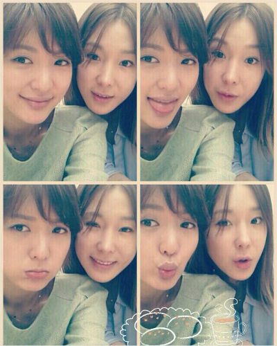 이지혜 서지영, 다정하게 찰칵… "우리 친해요~"