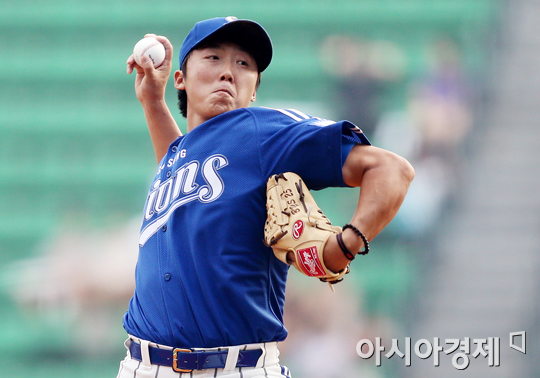 [포토] 배영수 역투 '승리 위해!'