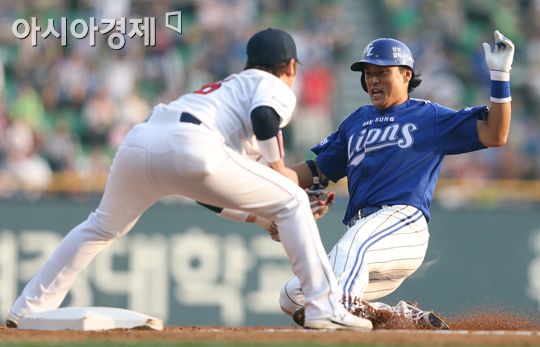 [포토] 이승엽 '욕심부렸어!'