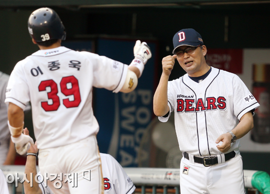 [포토] 김진욱 감독 '종욱이 또 왔네'