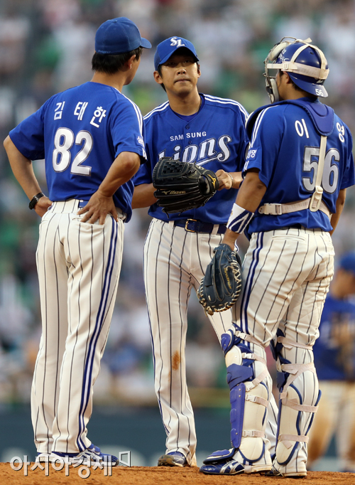[포토] 윤성환 '쉽지 않네'