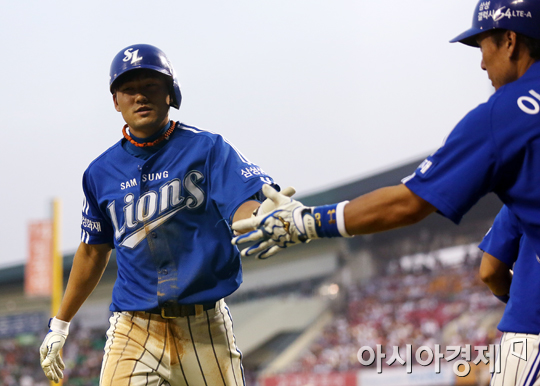 [포토] 김상수 '오늘도 홈런포 가동'