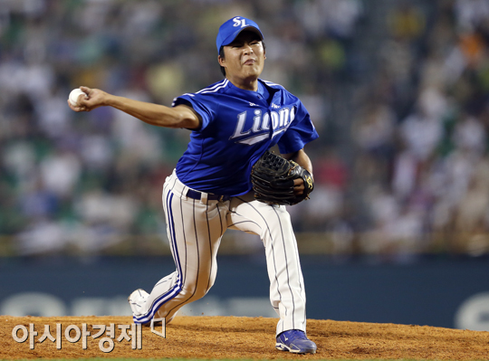 [포토] 심창민 '6회부터는 내가'