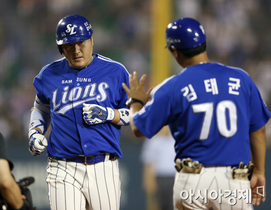 [포토] 최형우 만회 솔로홈런