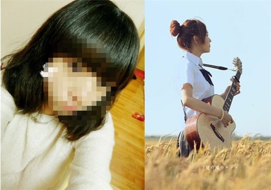 ▲ 왕린지아(왼쪽)와 예멍위엔의 웨이보 계정 사진. 이 사진들은 사망한 여학생 본인이 아닌 것으로 밝혀졌다. (출처 : 웨이보)
