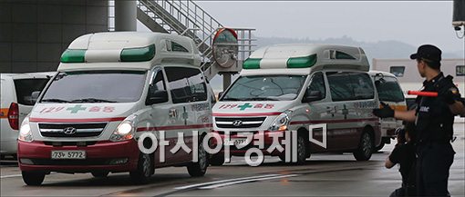[포토]'병원으로 후송'