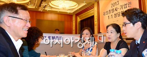 [포토]재외총여사-기업인 1대1 상담회 개최
