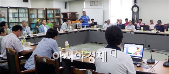 곡성군, 고품질 멜론 재배 현장공동연구 평가회 개최