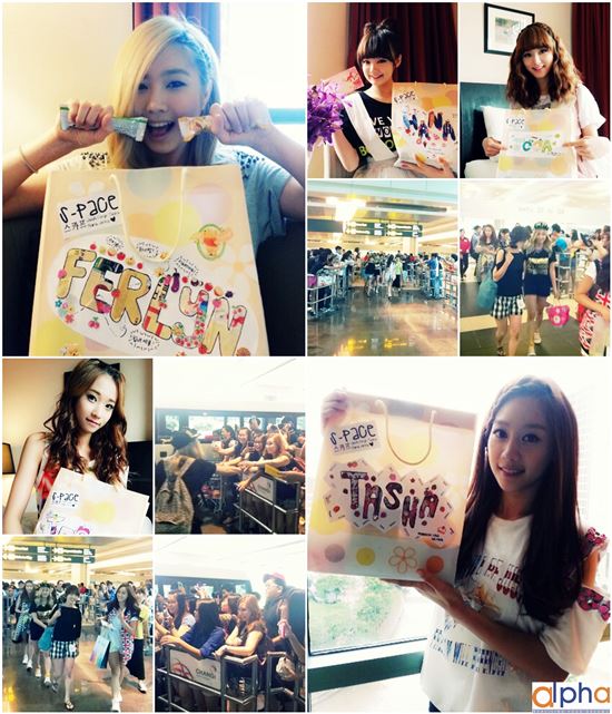 스카프, 싱가포르 입국 소식에 200여 팬 몰려 '화려한 외출'