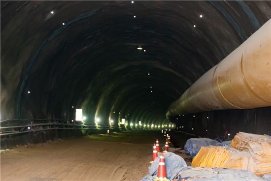 국도 77호 해저터널 공사현장