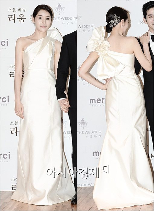 [포토]윤지민 '우아한 웨딩드레스 자태'