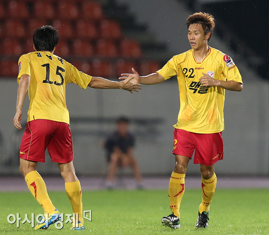 [포토] 이종원 '이적하자마자 득점포!'