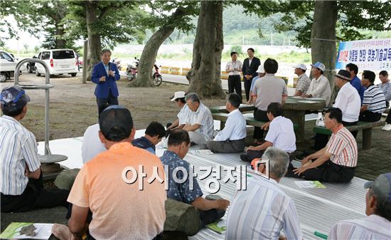 고흥군, 생동감 있는 현장 영농기술교육 큰 “호응”