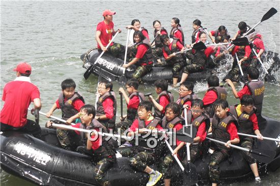 고흥군, 드림스타트 아동 "무한도전“ 해병대 체험!