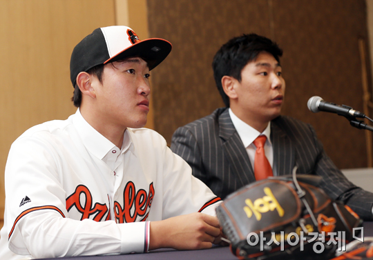 [포토] 볼티모어 오리올스 입단한 유망주 윤정현